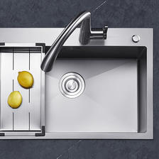 ARROW 箭牌卫浴 箭牌（ARROW）纳米手工水槽大单槽304不锈钢加厚厨房洗菜池洗
