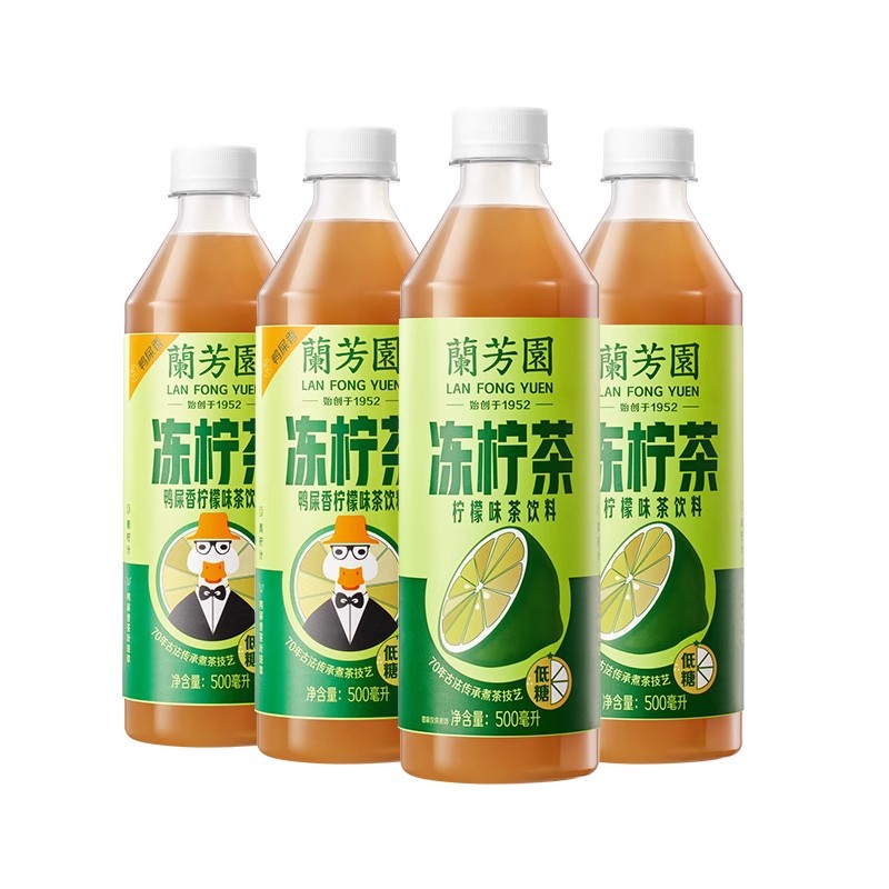 LAN FONG YUEN 兰芳园 鸭屎香冻柠茶 500ml*4瓶 12.9元