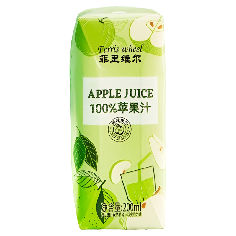 菲里维尔 100%苹果汁200mL*12盒 ￥19.31