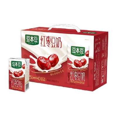 豆本豆 唯甄红枣植物蛋白饮料 早餐奶 整箱装250ml*16盒 18.83元+3.18元淘金币