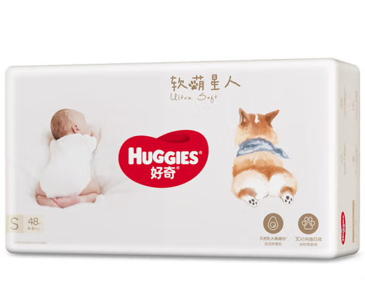 HUGGIES 好奇 软萌星人柯基裤纸尿裤S48片 ￥40.33