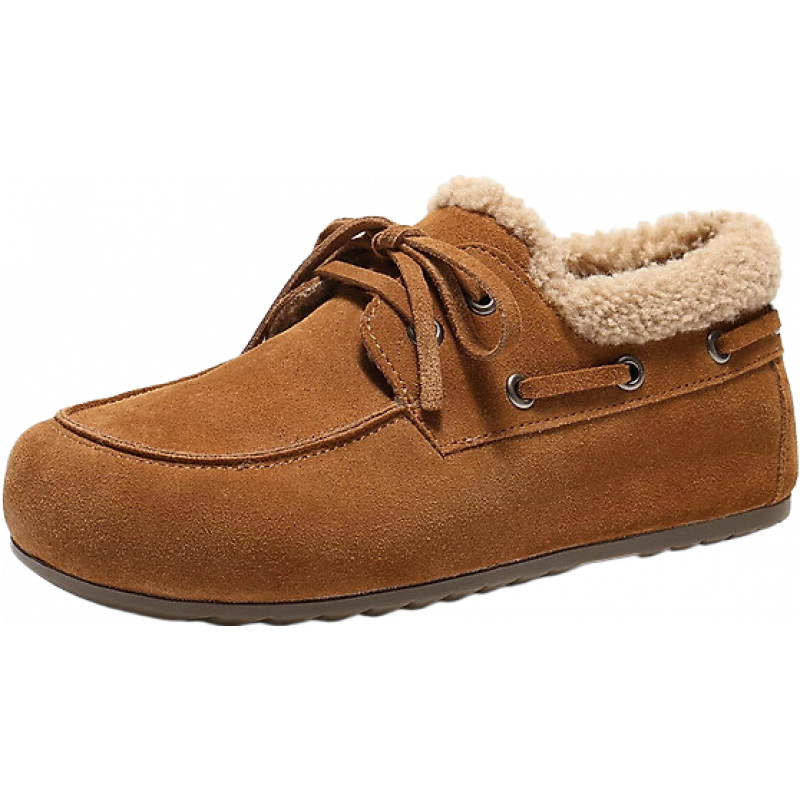 百丽 复古勃肯鞋女2026春加毛保暖低跟休闲鞋F2Z1DAA6 棕色 34 (220mm) 469元