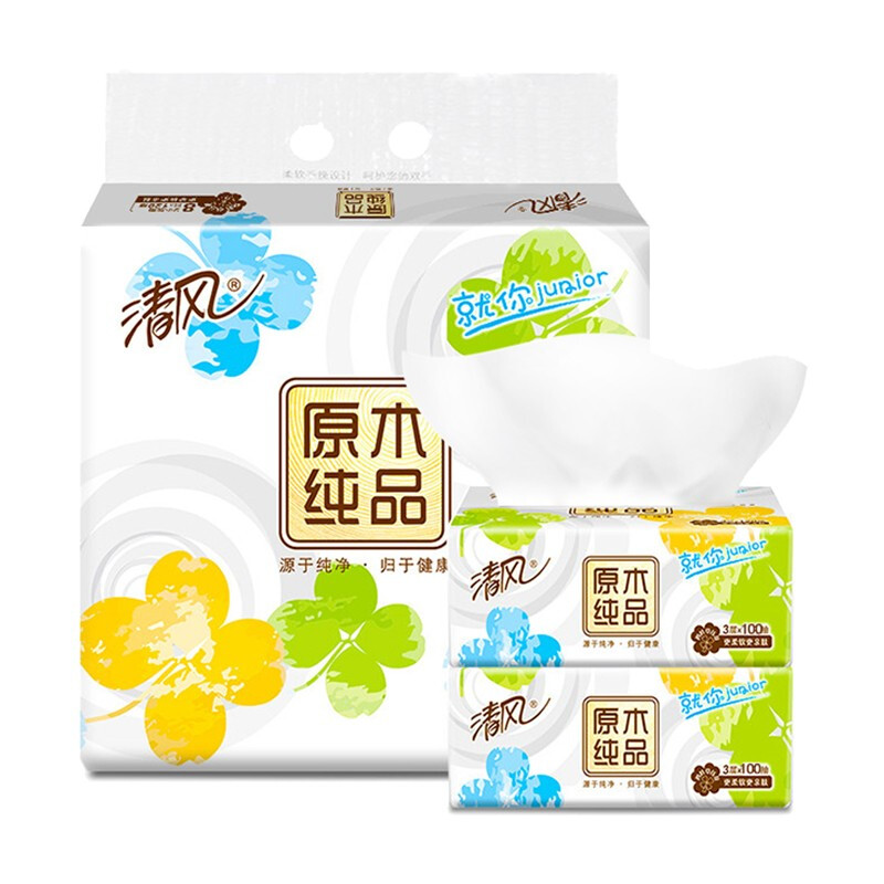 移动端：Breeze 清风 立体纸巾 3层100抽24包 24.7元（需用券）