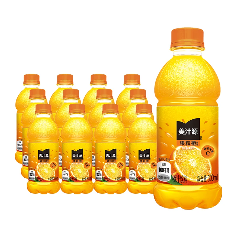 美汁源 可口可乐 美汁源 果粒橙味果汁 300ml×12瓶 19.03元 - 清风线报