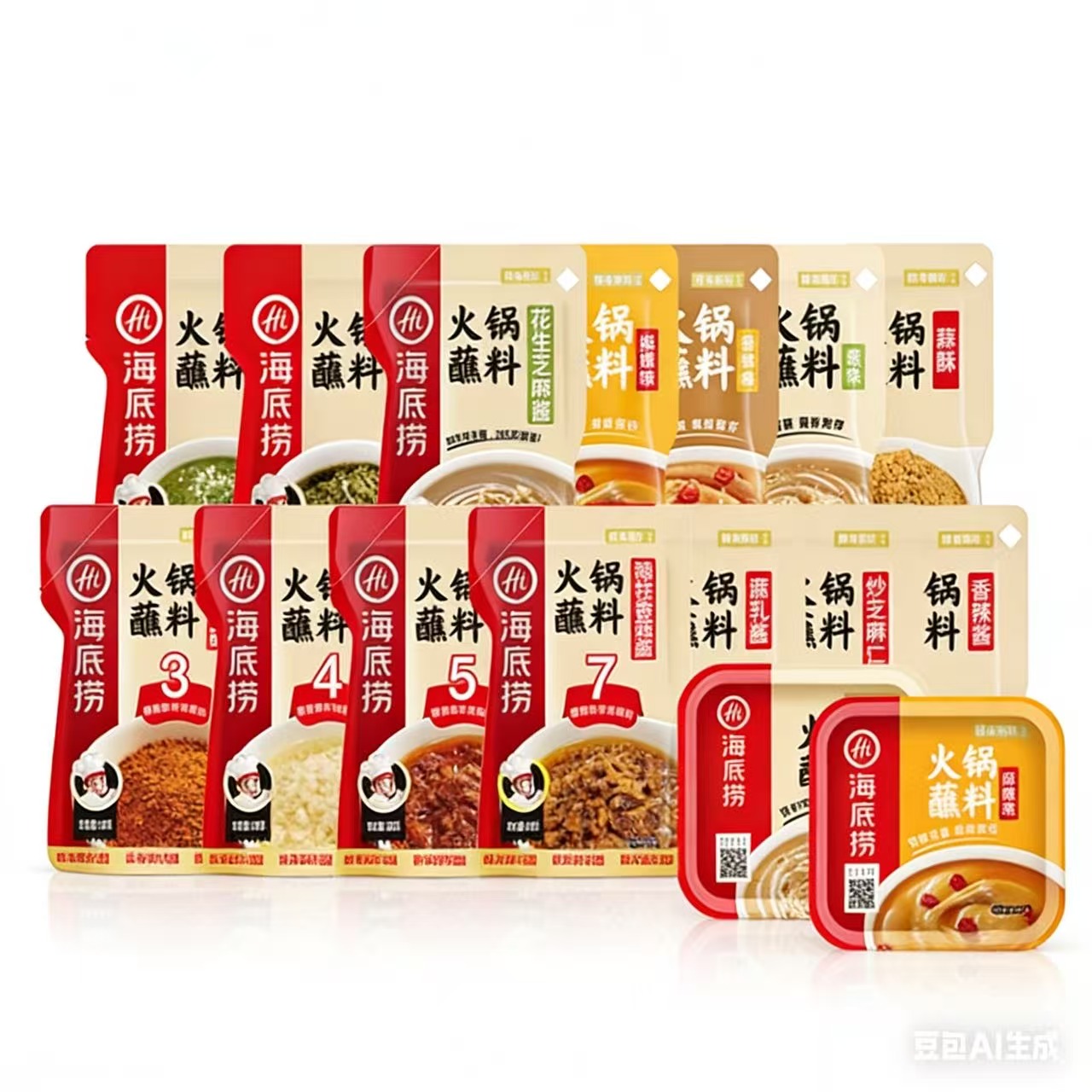 海底捞 火锅蘸料 原味 120g 多口味任选 3元