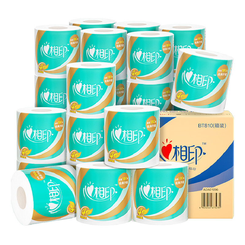 心相印 心柔卷筒纸4层180g27卷卫生纸 36.2元