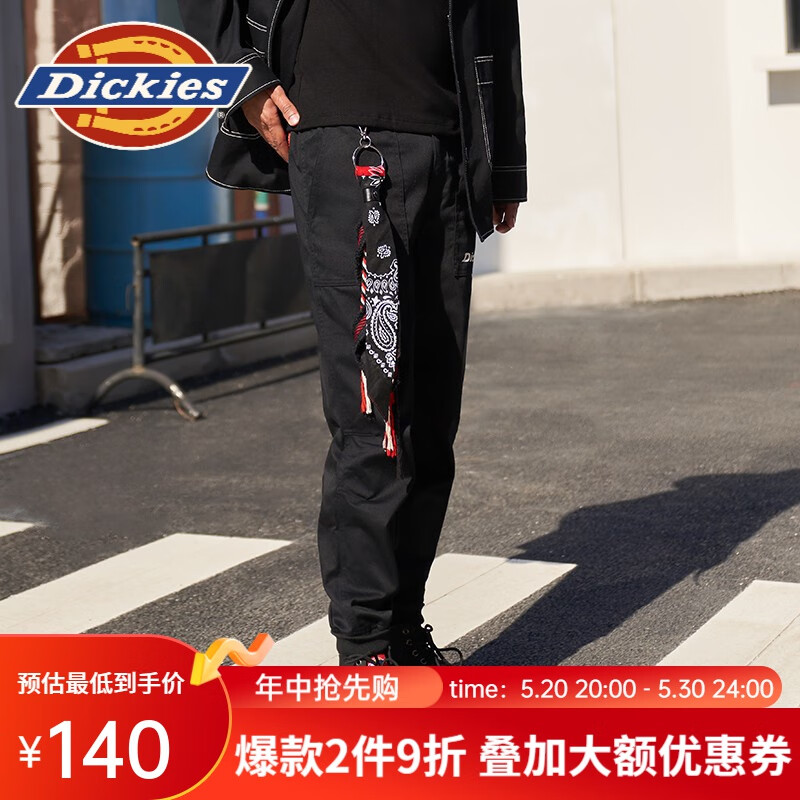 Dickies 休闲裤男 工装裤男女同款经典潮流百搭DK008936 黑色 28 112元