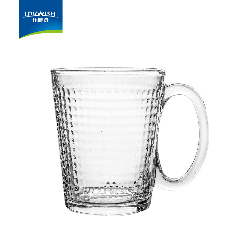 LOVWISH 乐唯诗 玻璃杯家用牛奶杯果汁杯水杯简约茶杯饮料杯子 乐莎杯 1元