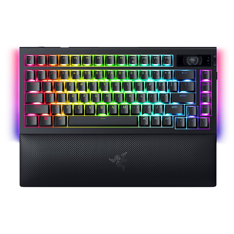 plus会员：Razer 雷蛇 蛛皇 黑寡妇蜘蛛V4无线专业版75﹪机械游戏键盘 无线/蓝