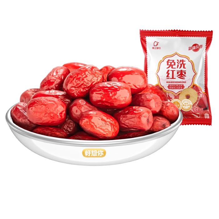 移动端：好想你 树上粮仓 Nature all 三级 免洗红枣 500g 11.9元（淘金币可抵1.19