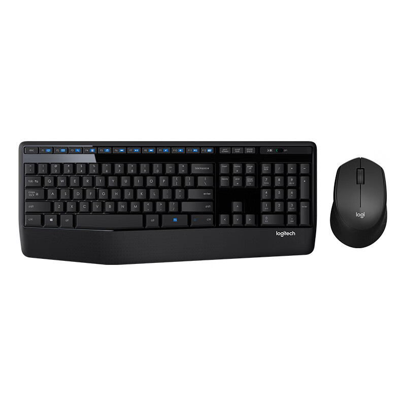 logitech 罗技 MK345 无线键鼠套装 黑色 123.33元