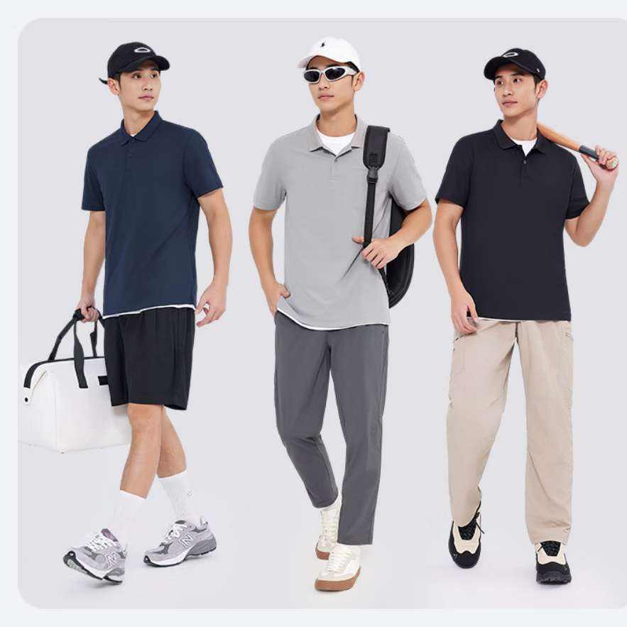 PLUS会员：京东京造 男士 运动短袖Polo衫 三色可选 59.2元