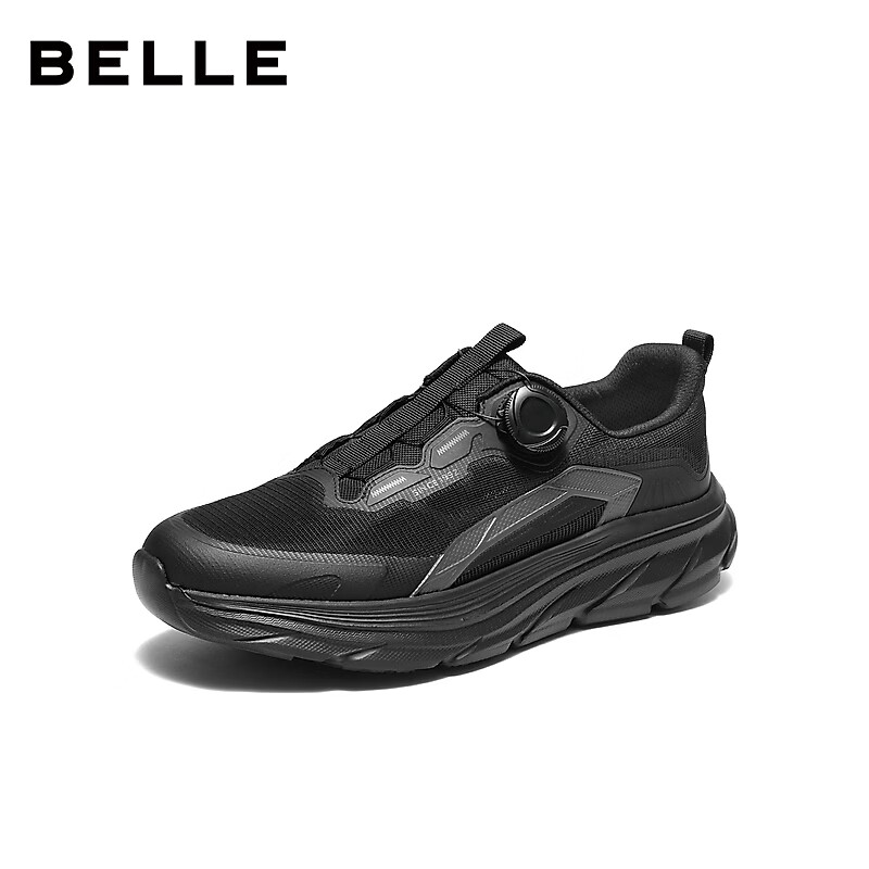 百丽 网面透气厚底增高休闲运动健步鞋 A2337BM6 双色任选 赠大容量单肩包！ 