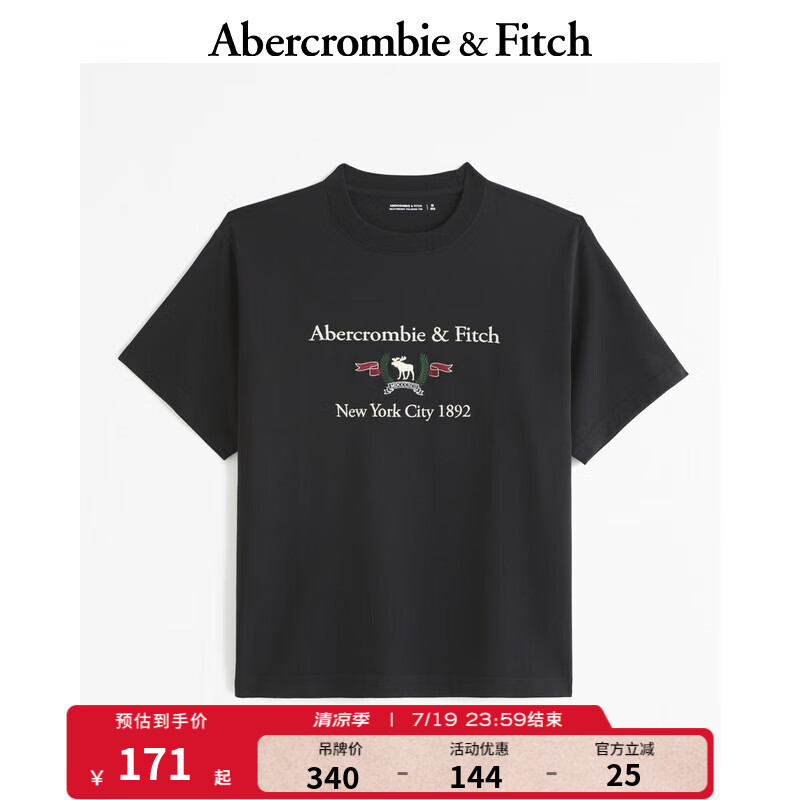 Abercrombie & Fitch 小麋鹿舒适圆领T恤 KI123-4009 ￥169.14