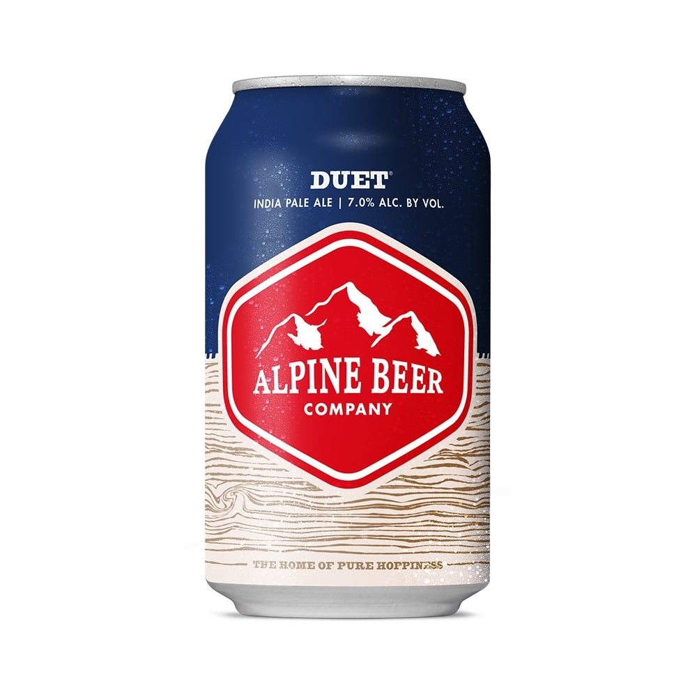 每天认识一款酒：Alpine Beer 阿尔派恩 高山二重奏 美式IPA啤酒 355ml*6听 139元