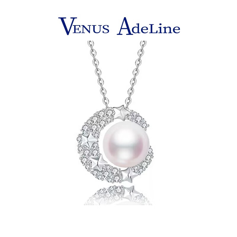 VENUS ADELINE 时尚珍珠品牌VA 星月珍珠项链 159元（需用券）