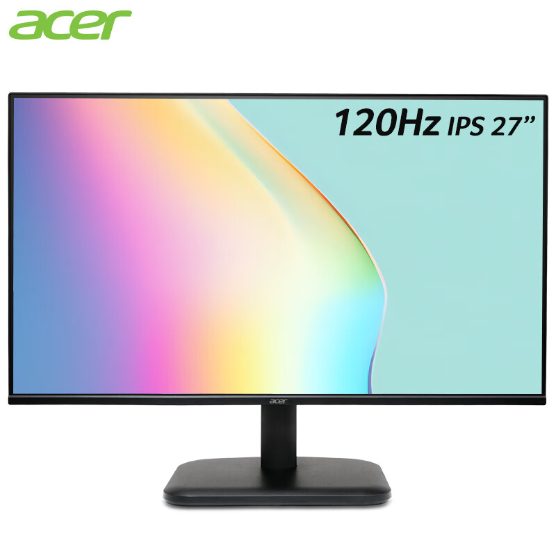 acer 宏碁 27英寸商用/办公轻电竞+120Hz+VGA/HDMI双接口显示器EK271 Gbi 699元