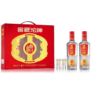 舍得 窖藏沱牌 50度浓香型白酒500ml*2瓶礼盒装 到手89元包邮 内含酒杯2个