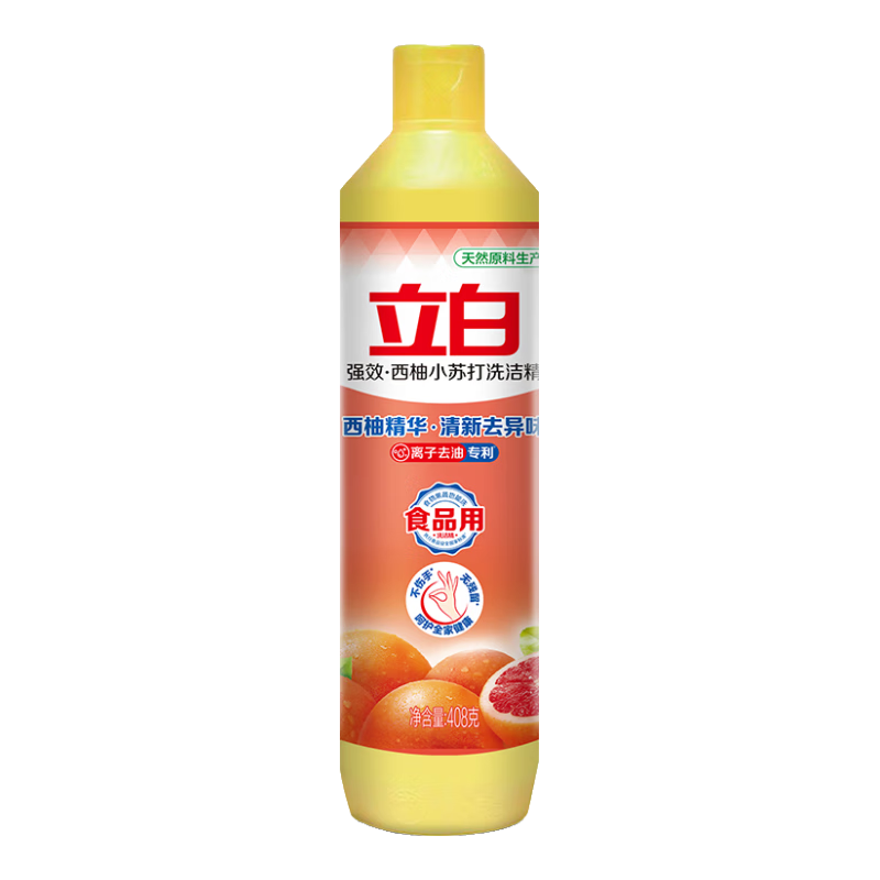 立白 去油除菌食品洗洁精 408g 1瓶 9.1元（弹券1.1元包邮）