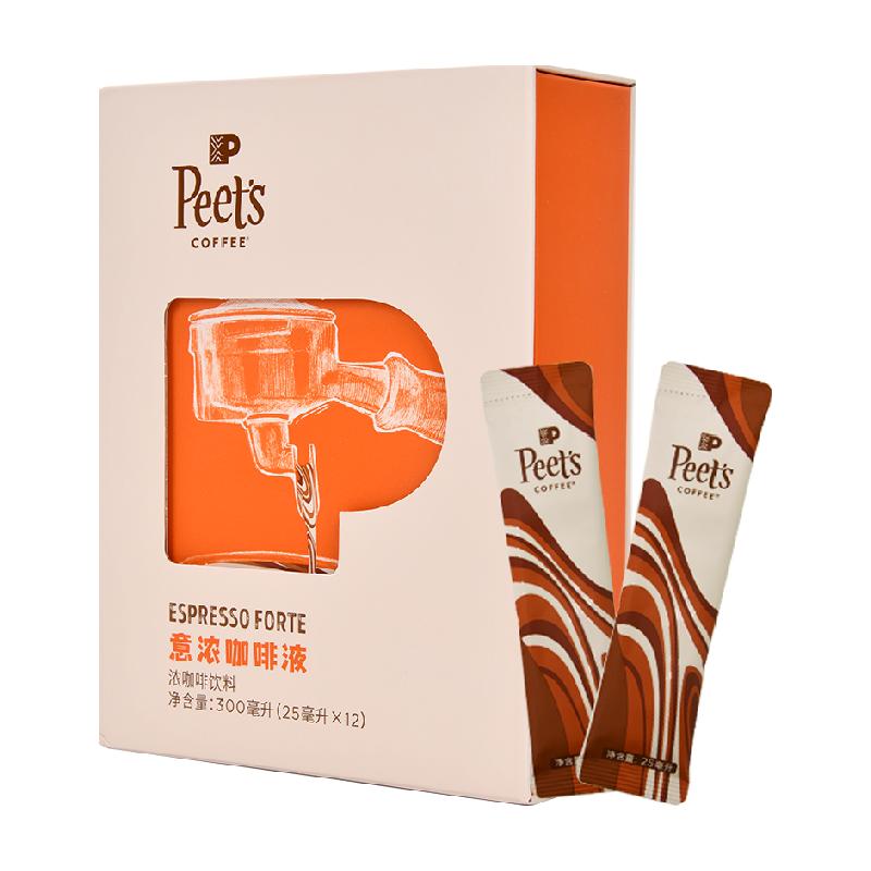 皮爷咖啡 Peet's COFFEE 意式浓缩咖啡液25ml*12条 ￥84.55