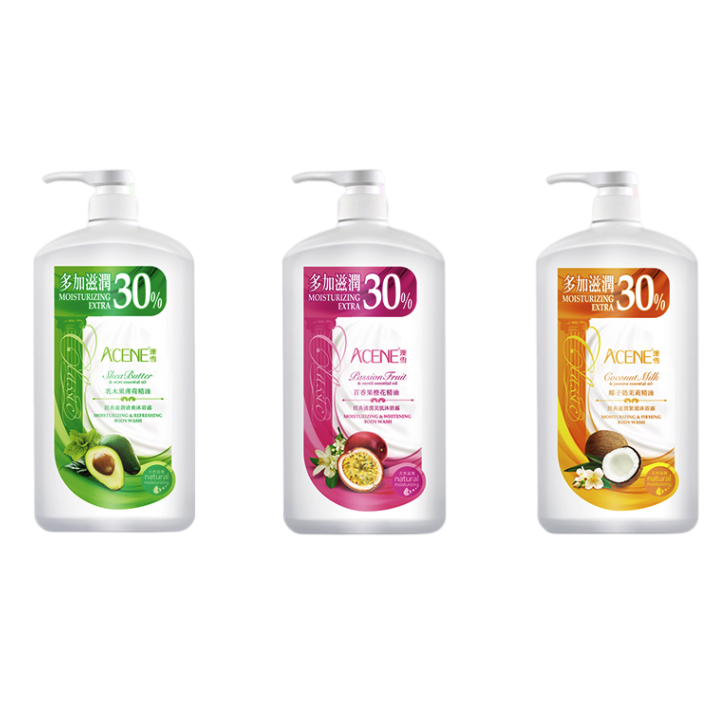 ACCEN 澳雪 经典美肌沐浴露套装750ml*3瓶（乳木果薄荷+百香果橙花+椰子奶茉莉