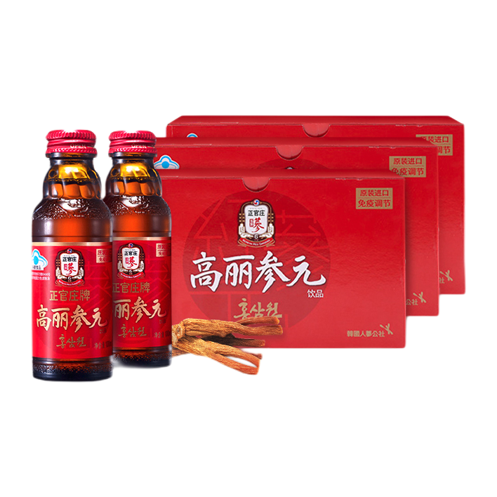 正官庄 红参元100ml*30瓶人参液红参液红参饮 171元