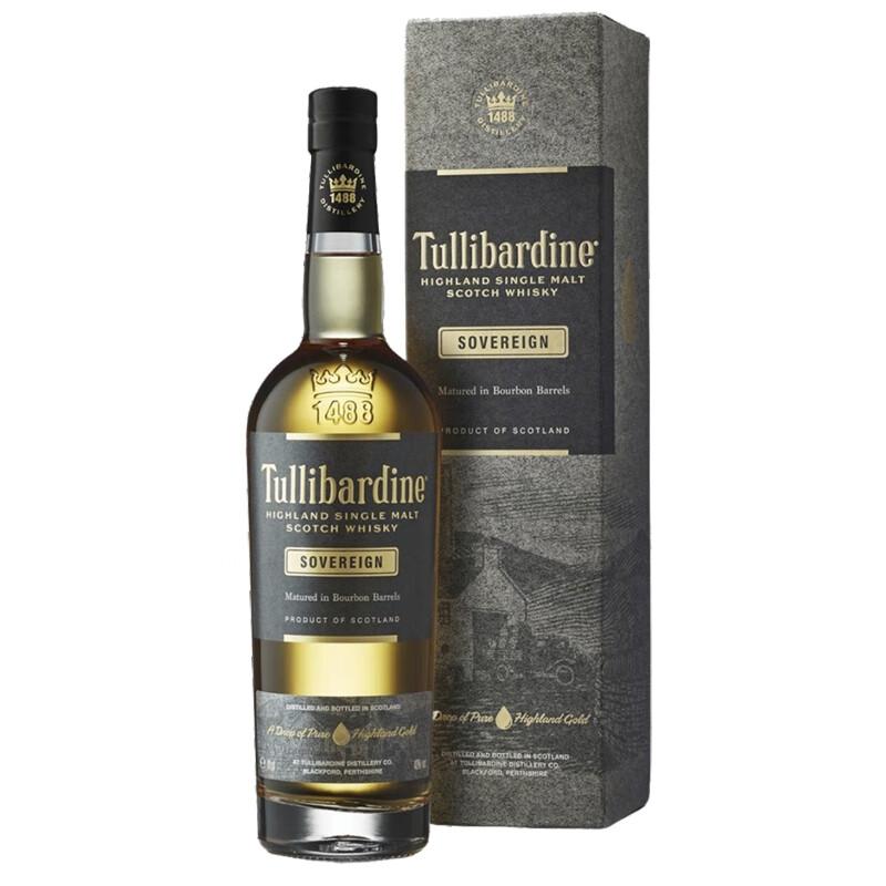 TULLIBARDINE 图里巴丁（Tullibardine）萨威琳波本桶700ml 119.09元（需用券）