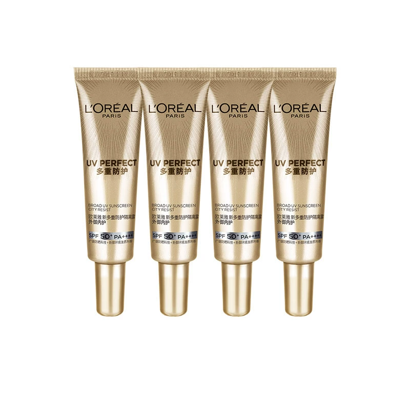 L'Oréal Paris 欧莱雅 多重防护隔离露 小金管 SPF50+ 15ml*4支/60ml ￥69.9