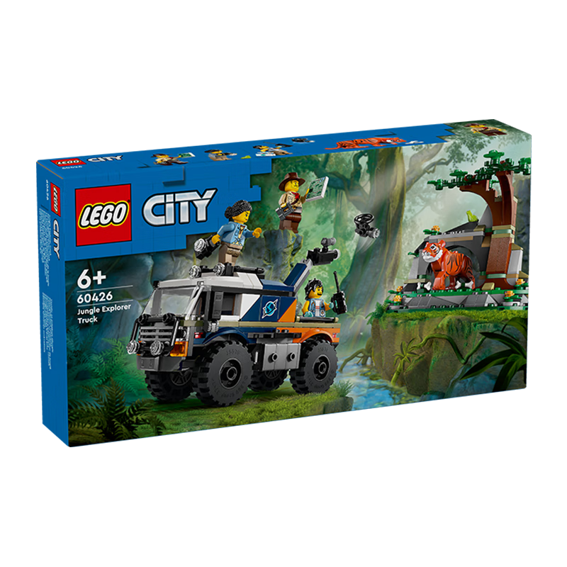 乐高（LEGO）积木拼装城市系列60426 丛林越野卡车6岁+男孩儿童玩具生日礼物 