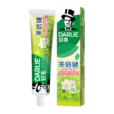 88VIP：DARLIE好来 茉莉白茶牙膏 护龈亮齿去渍 140g 6.61元+0.77元淘金币