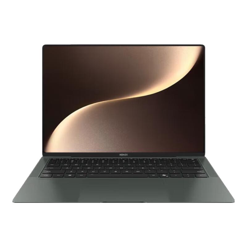 荣耀 MagicBook Art14 20251kg超轻薄AI笔记本电脑酷睿Ultra5 32+1T 3.1K绿洲护眼夏日橄