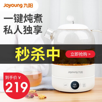 Joyoung 九阳 养生壶迷你小型全自动加厚玻璃多功能电热烧水壶办公室煮花茶