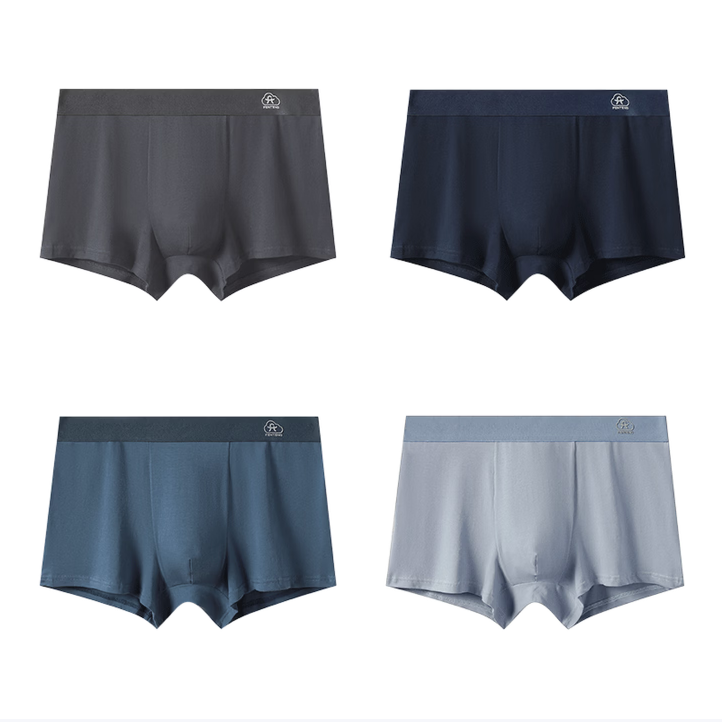 芬腾 男士10A抑菌50支纯棉内裤 4条装 29.9元