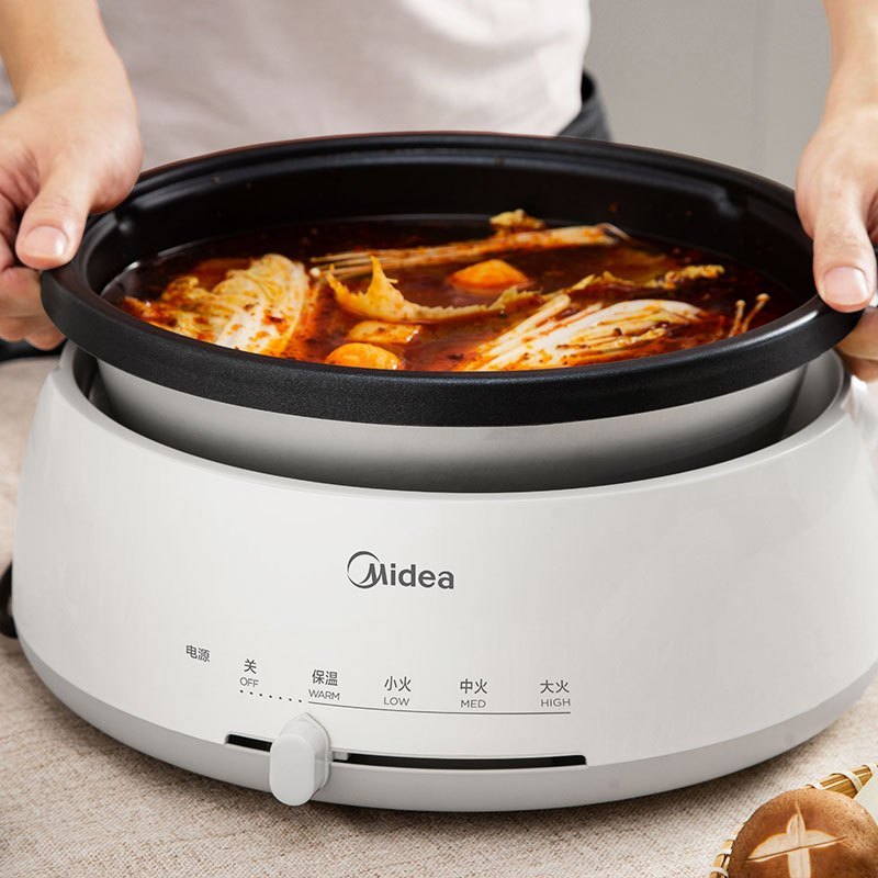 Midea 美的 电火锅 电炒锅 电煮锅家用多用途锅 火锅专用锅多功能电热锅宿舍