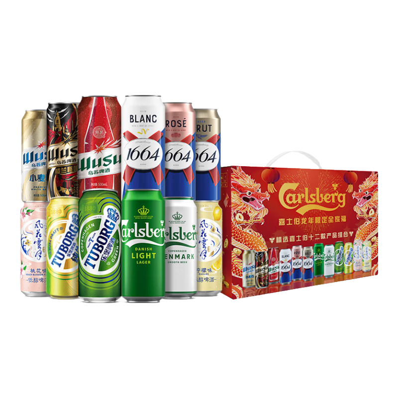 kronenbourg 1664 全家福混合装啤酒 500ML*12罐 *3件 219.48元包邮（合73.16元/件）