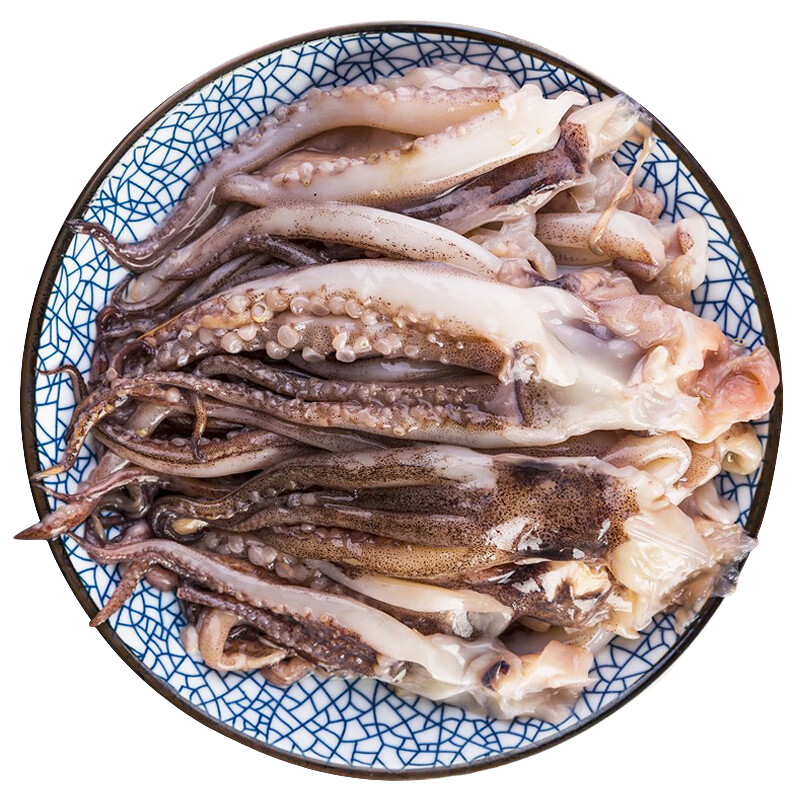 京东百亿补贴:一虾一世界 鲜冻鱿鱼须 500g×5件 64.95，(合12.99元/件)