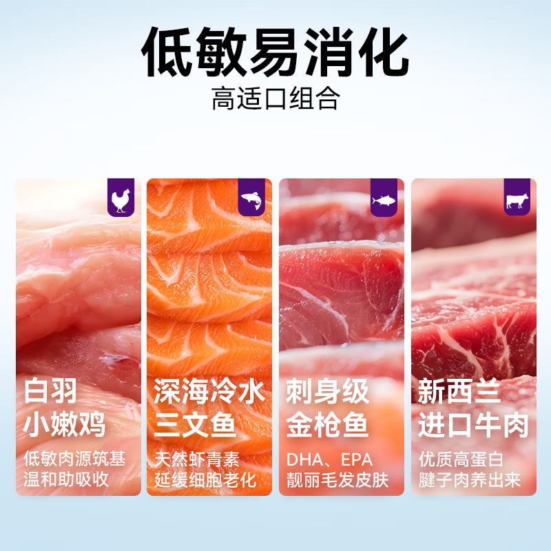 顽皮 果饭儿肠胃畅轻猫粮 全价成猫粮营养护肠幼猫宠物主食干粮 鸡肉金枪鱼牛肉500g 4元 - 清风线报