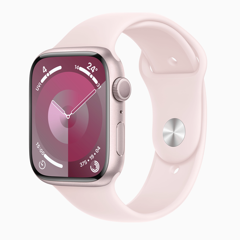 百亿补贴：Apple 苹果 Watch Series 9 智能手表 GPS款 41mm 亮粉色 橡胶表带 S/M 2149