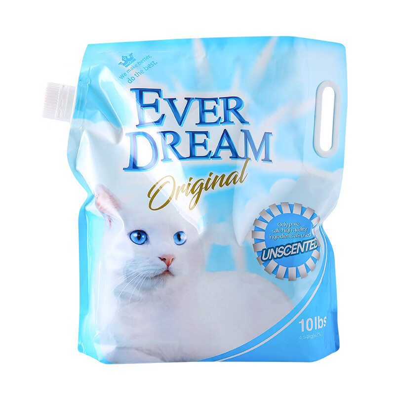 Ever Dream 蓝梦 天然钠基矿物猫砂 4.55kg 24.9元包邮（需用券）