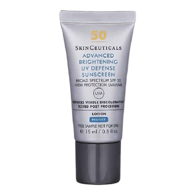 SKINCEUTICALS 修丽可 臻彩焕亮精华防晒乳15ml男女士清爽小银伞隔离SPF50+ 37.9元