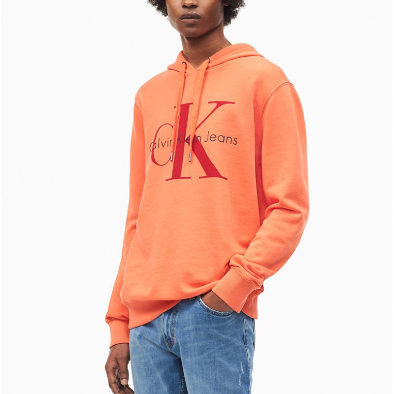 卡尔文·克莱恩 Calvin Klein 卡尔文克雷恩CK连帽衫纯色圆领长袖运动卫衣男集