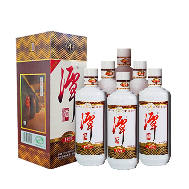 潭酒 1935经典版(非活动版) 酱香型白酒53度 500ml*6瓶加送1瓶。 356元（需用券