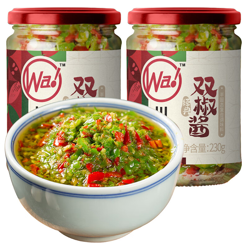 川娃子 双椒酱 230g*2瓶 15.8元 - 线报酷