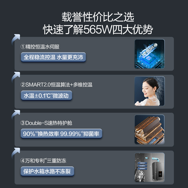 Vanward 万和 565W系列 强排式燃气热水器 1149元（需用券）