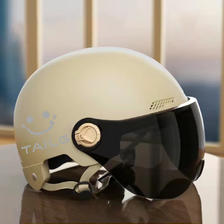 TAILG 台铃 电动头盔车新国标3C认证帽通用电瓶车摩托车骑行装备半覆配件 卡