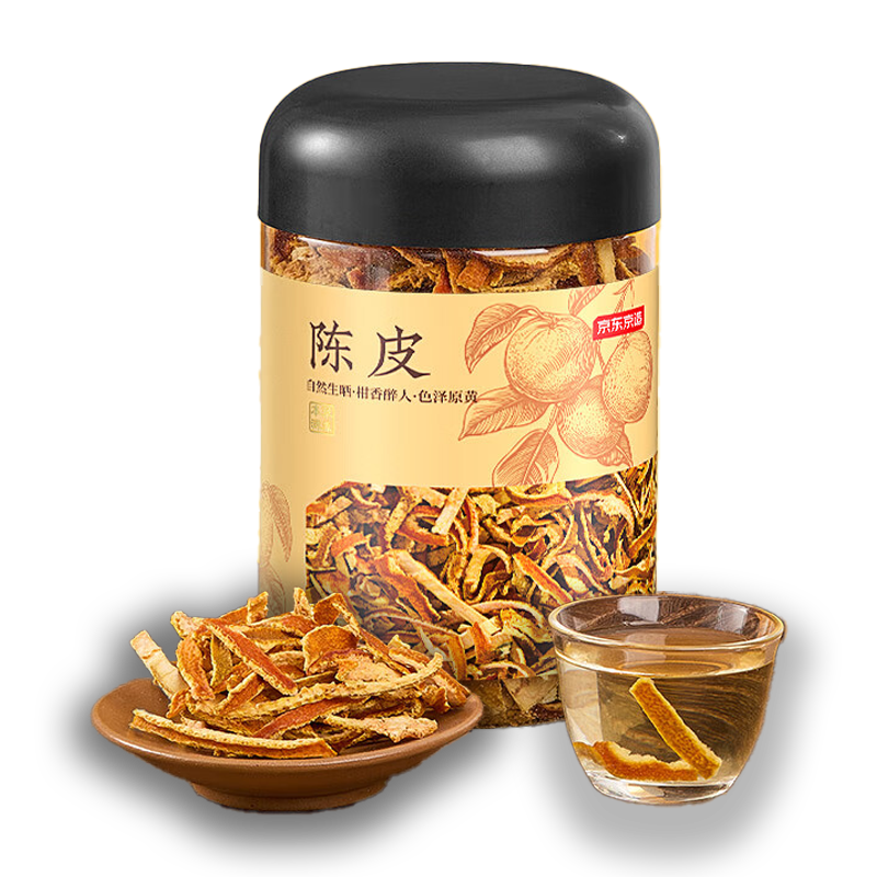 京东京造 陈皮茶 陈皮丝100克 干茶泡水喝 9.9元