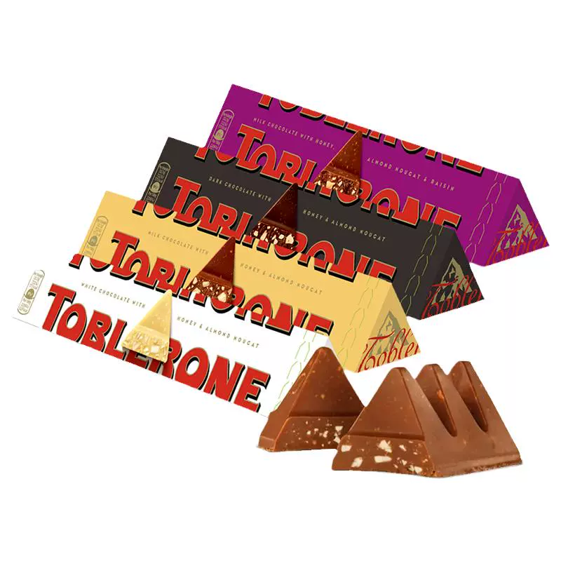 瑞士三角 三角巧克力100g*4条 ￥26.7