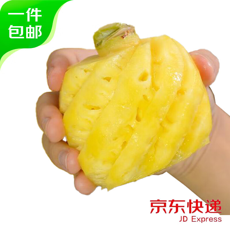 plus会员：趣鲜语 海南手撕凤梨菠萝小果 2-3个装 净重3-3.5斤 20.52元（合10.26