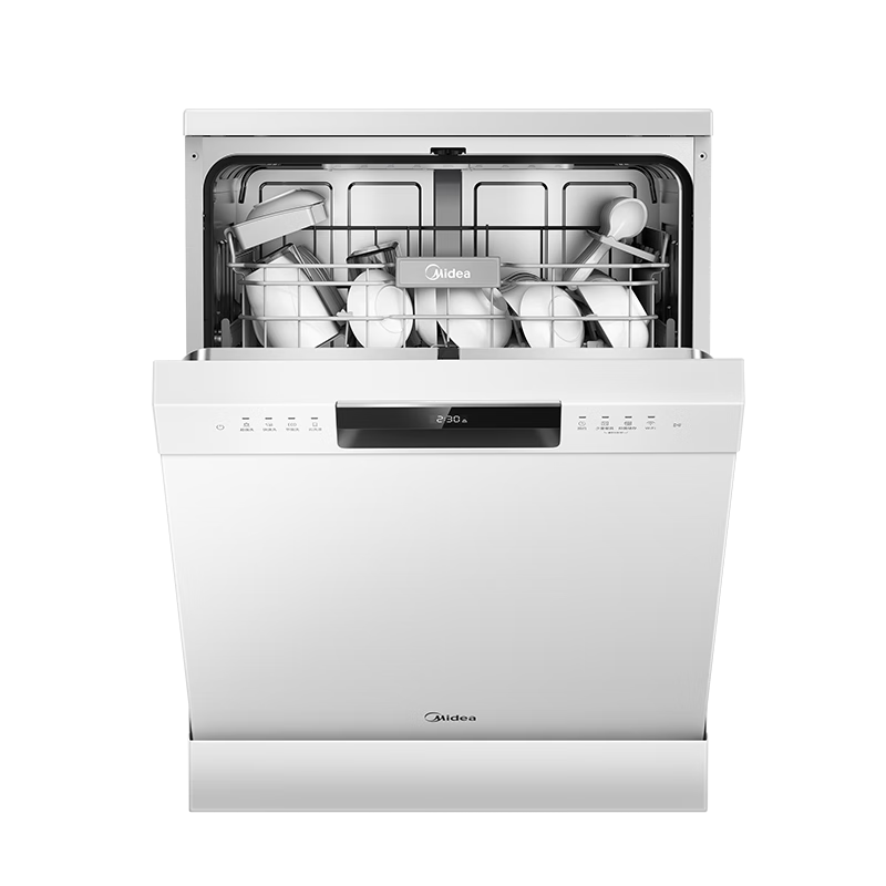 再降价、618预售、PLUS会员：Midea 美的 15套嵌入式洗碗机 RX600-W 新一级水效 