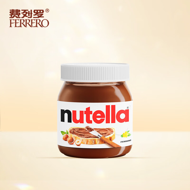 百亿补贴：费列罗 FERRERO）能多益榛果可可酱吐司面包涂抹酱面包350g 临期商